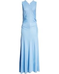 Bottega Veneta - V-neck Cutout Jersey Dress - Lyst