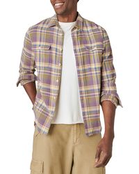 Lucky Brand - Utility Cloud Soft Plaid Flannel Button-up Shirt - Lyst
