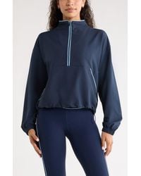 Zella - Piped Half Zip Pullover - Lyst