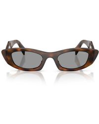 Prada - 52Mm Oval Sunglasses - Lyst