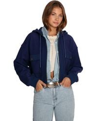Belle & Bloom - Fireside Cropped Utility Zip Jacket - Lyst