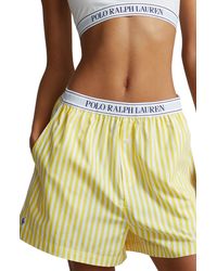 Polo Ralph Lauren - Cotton Boxer Pajama Shorts - Lyst