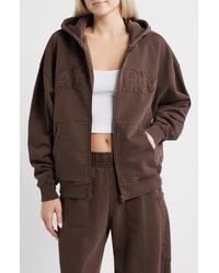 AFRM - Cameron Cotton Zip Hoodie - Lyst