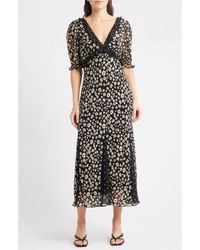 Rails - Annmarie Floral Ruffle Trim Maxi Dress - Lyst