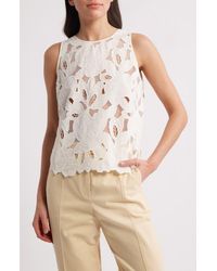 BOSS - Berodi Broderie Anglaise Top - Lyst