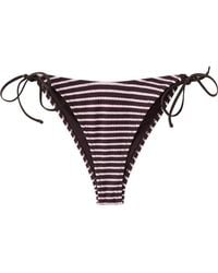 Mango - Stripe Rib Bikini Bottoms - Lyst