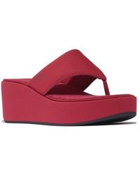Fitflop - Platfforms Wedge Toe Post - Lyst