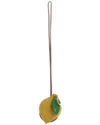 Chloé - Symbols Woven Raffia Lemon Bag Charm - Lyst
