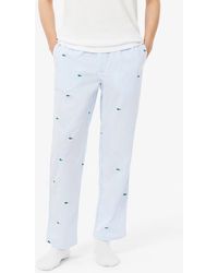 Lacoste - Monogram Stretch Cotton Pajama Pants - Lyst