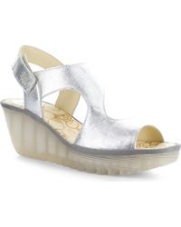 Fly London - Yox Slingback Platform Wedge Sandal - Lyst