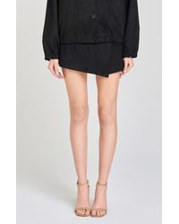 Wayf - Parker Faux Wrap Skort - Lyst