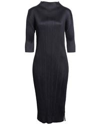 Pleats Please Issey Miyake - Monthly Colors September Pleated Midi Dress - Lyst