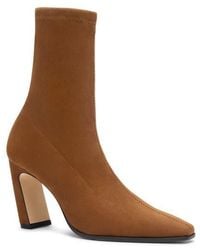 Stuart Weitzman - Stassi Stretch Leather Bootie - Lyst