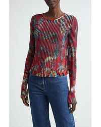 Etro - Metallic Rib Sweater - Lyst