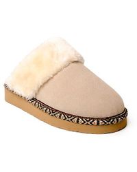 Minnetonka - Cerise Faux Fur Scuff Slipper - Lyst