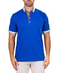 Maceoo - Newton Marthyr0022 Button-Down Piqué Polo - Lyst