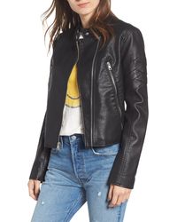 levis leather jacket women