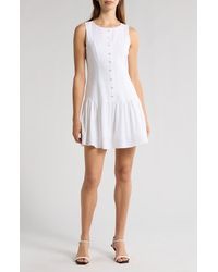 Wayf - Martini Linen Blend Minidress - Lyst