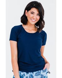 Calypsa - Short Sleeve Adele Swim Top - Lyst