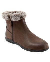 Softwalk - Helena Faux Fur Bootie - Lyst