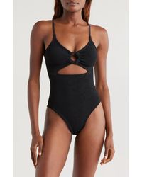 Hunza G - Crystal O-Ring One-Piece Swimsuit - Lyst