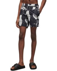 AllSaints - Frequency Floral Swim Trunks - Lyst