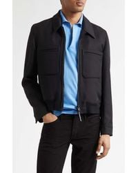 Tom Ford - Lacquered Wool & Silk Tricotine Battle Jacket - Lyst