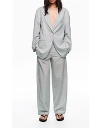Bimba Y Lola - Oversize Tailored Jacket With Stripes - Lyst