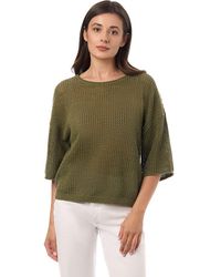 Equipment - Mesh Elbow Sleeve Sweater - Lyst