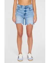 DAZE - Sun High Waist Cutoff Denim Shorts - Lyst