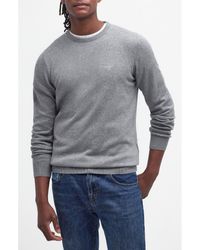 Barbour - Pima Cotton Crewneck Sweater - Lyst