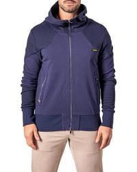 Maceoo - Mixed Media Zip Hoodie - Lyst