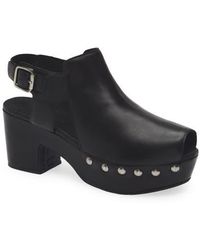 Chocolat Blu - Galla Slingback Peep Toe Platform Clog - Lyst
