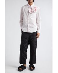 Simone Rocha - Pressed Rose Classic Fit Button-up Shirt - Lyst