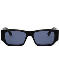 Fendi - Ff Squared 54Mm Rectangular Sunglasses - Lyst