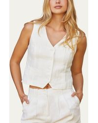 Crescent - Linen Vest - Lyst