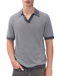 Rag & Bone - Harvey Chevron Johnny Collar Polo - Lyst