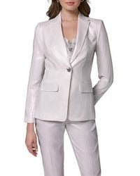 Donna Karan - One-Button Linen Blazer - Lyst