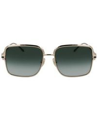 Ferragamo - Gancini 57Mm Modified Rectangular Sunglasses - Lyst