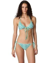 Missoni - Triangle Mesh Bikini With Zigzag Pattern And Sequins - Lyst