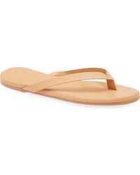 TKEES - The Boyfriend Leather Flip Flop - Lyst