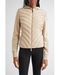 Moncler - Mixed Media Down Jacket - Lyst