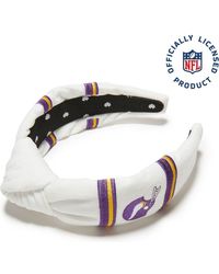 Lele Sadoughi - Minnesota Vikings Embroidered Knotted Headband - Lyst