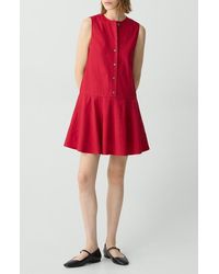 Theory - Sleeveless Linen Blend Minidress - Lyst