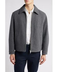 Theory - Recycled Wool Blend Front-Zip Jacket - Lyst