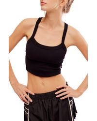 Free People - Fp Movement All Clear Rib Crop Camisole - Lyst