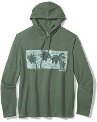 Tommy Bahama - Palm Tree Reflections Embroidered Organic Cotton Slub Jersey Hoodie - Lyst
