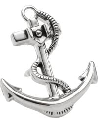 Cufflinks Inc. - 3D Anchor Sterling Lapel Pin - Lyst