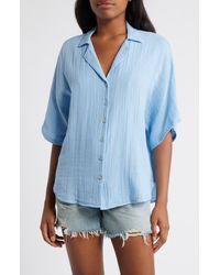 Rip Curl - Premium Surf Cotton Gauze Button-Up Shirt - Lyst