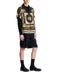 Balmain - Printed Pyjama Shirt With Foulard Chaînes Pattern - Lyst